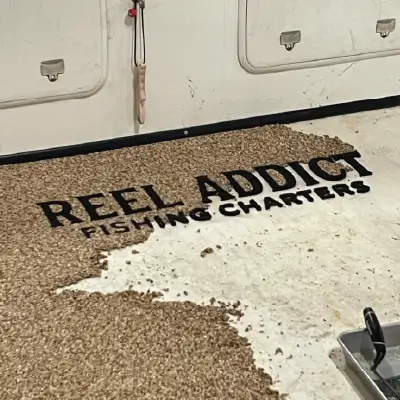 Custom Logo On Boat Floor