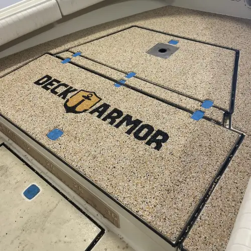 Deck Armor Logo On Floor